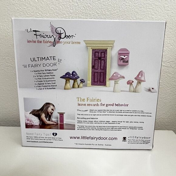 Neiman Marcus Ultimate Little Fairy Door Kit Set for Girls Room Fairy Mailbox - Picture 11 of 14